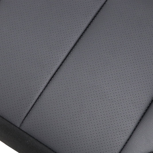Fits 2017-2020 Nissan Rogue Passenger Side Bottom Perf Leather Seat Cover Black