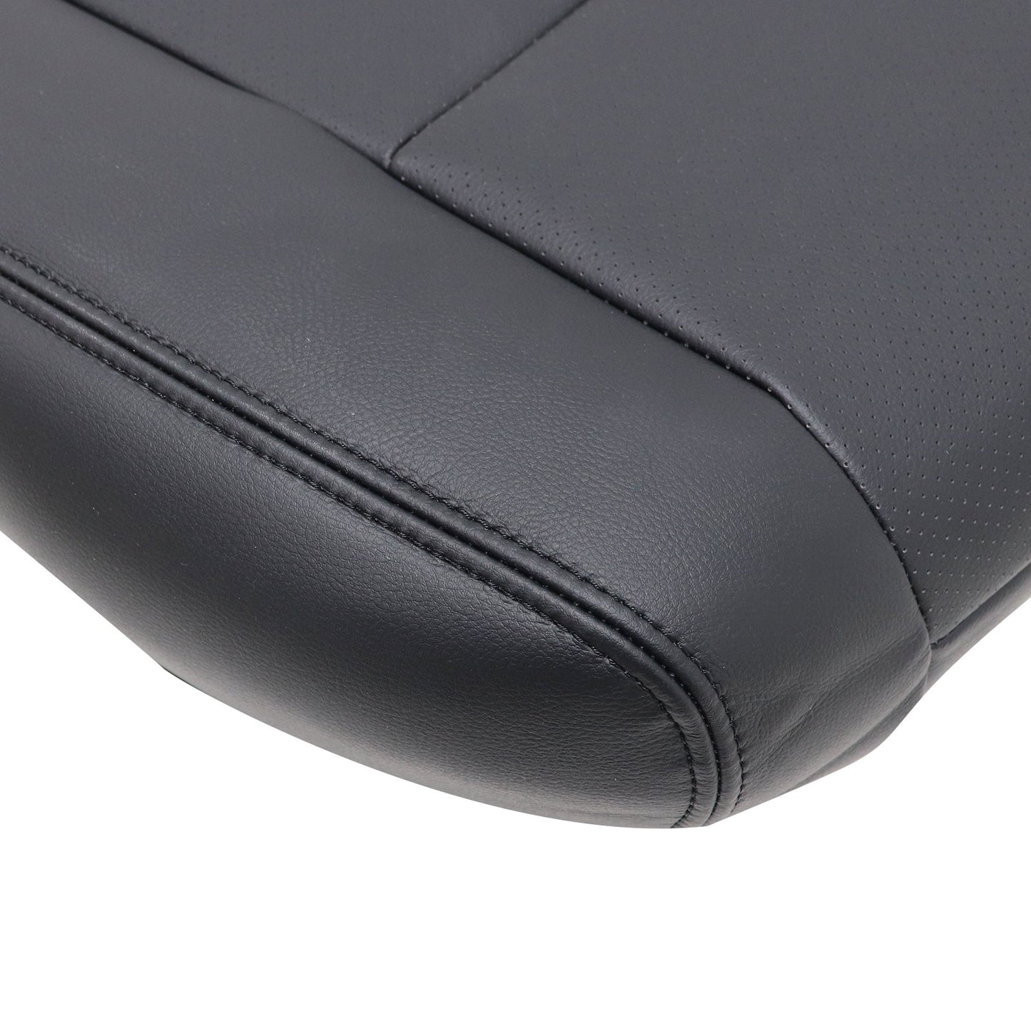 Fits 2017-2020 Nissan Rogue Passenger Side Bottom Perf Leather Seat Cover Black