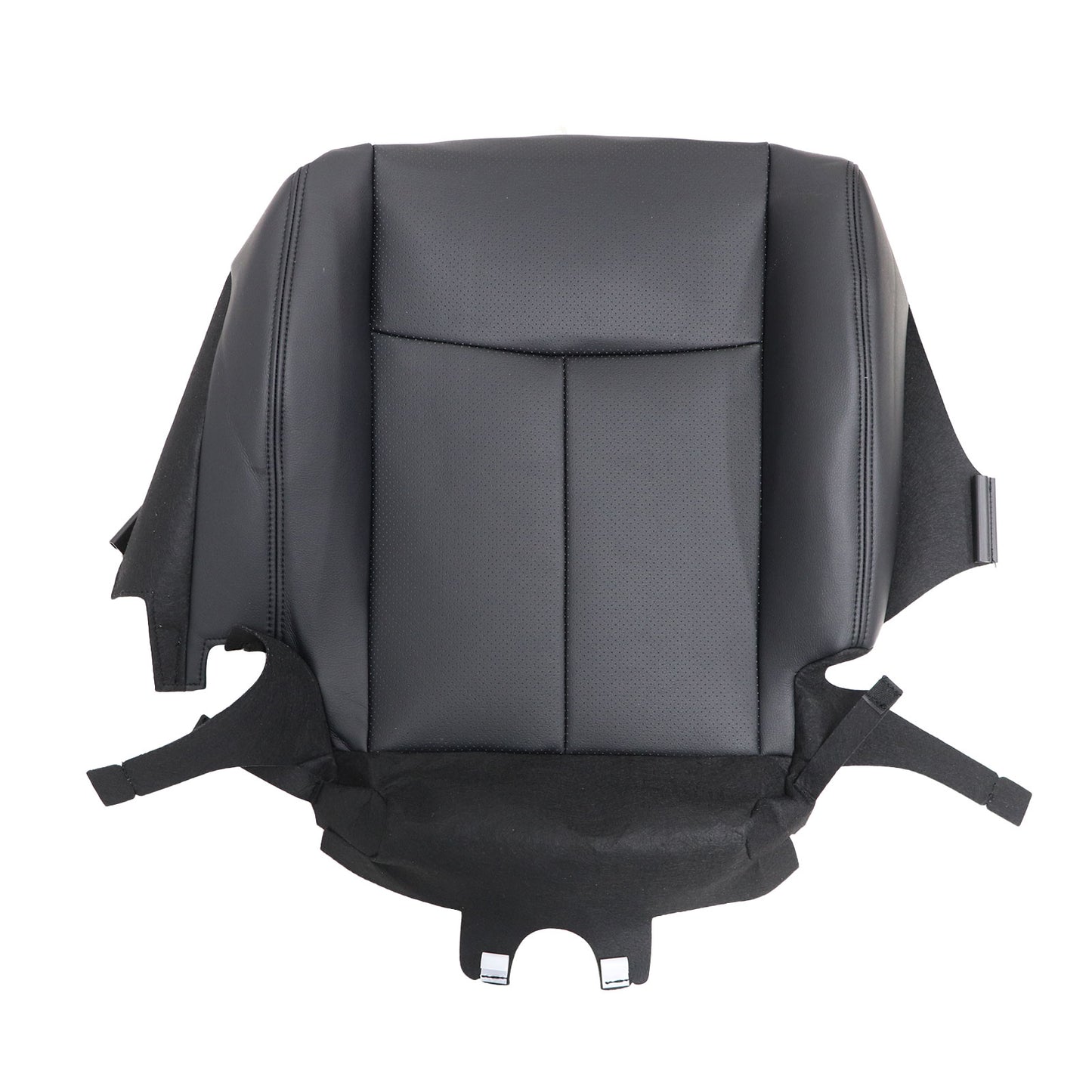 Fits 2017-2020 Nissan Rogue Passenger Side Bottom Perf Leather Seat Cover Black