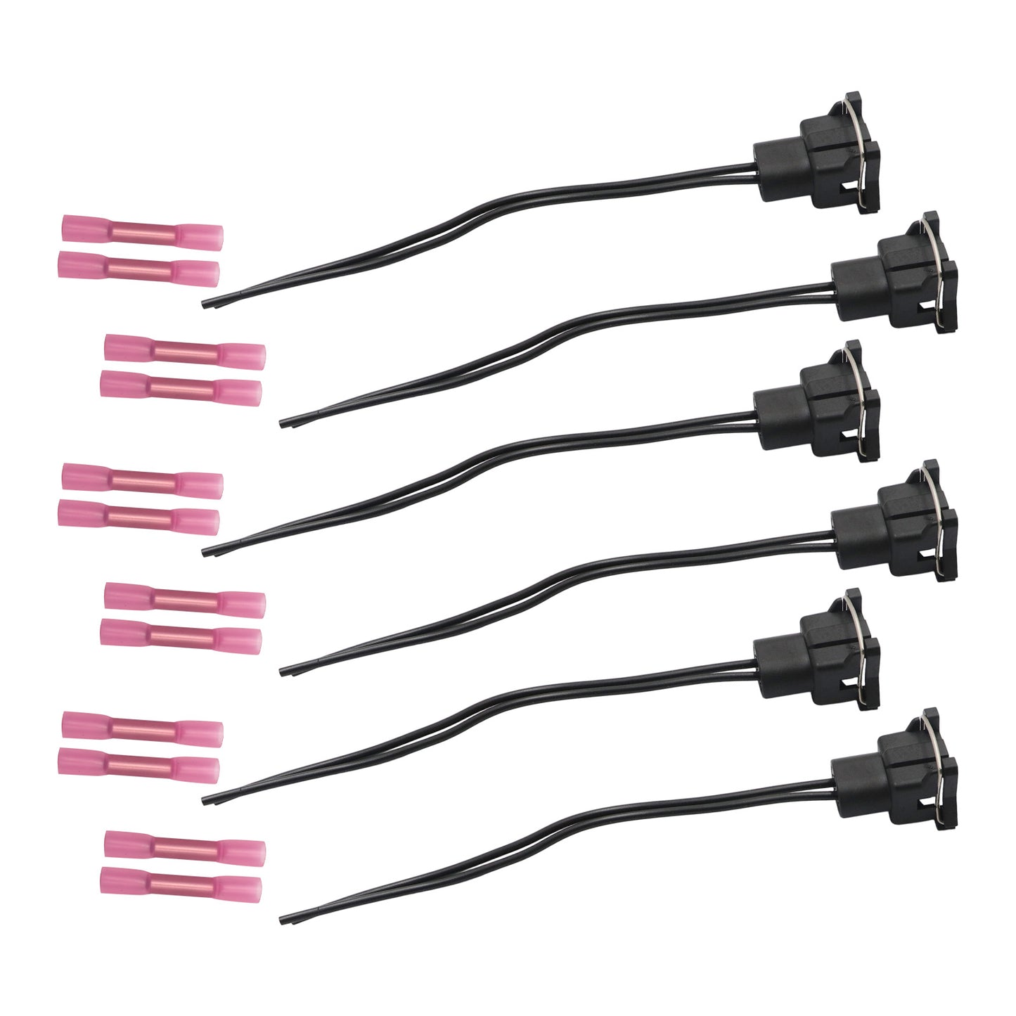 6pcs Fuel Injector Wiring Harness Connector Plugs for Ford Chrysler Dodge SK25