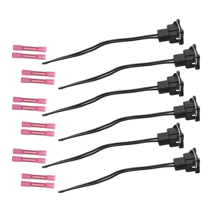 6pcs Fuel Injector Wiring Harness Connector Plugs for Ford Chrysler Dodge SK25