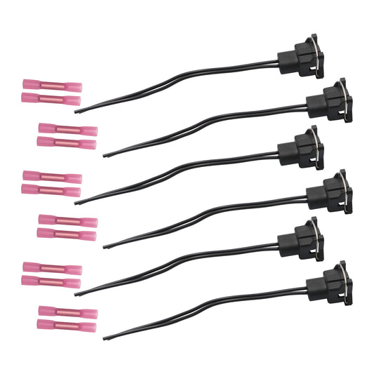 6pcs Fuel Injector Wiring Harness Connector Plugs for Ford Chrysler Dodge SK25