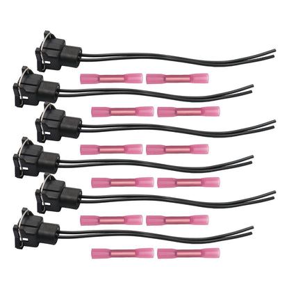 6pcs Fuel Injector Wiring Harness Connector Plugs for Ford Chrysler Dodge SK25