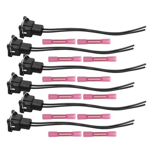 6pcs Fuel Injector Wiring Harness Connector Plugs for Ford Chrysler Dodge SK25
