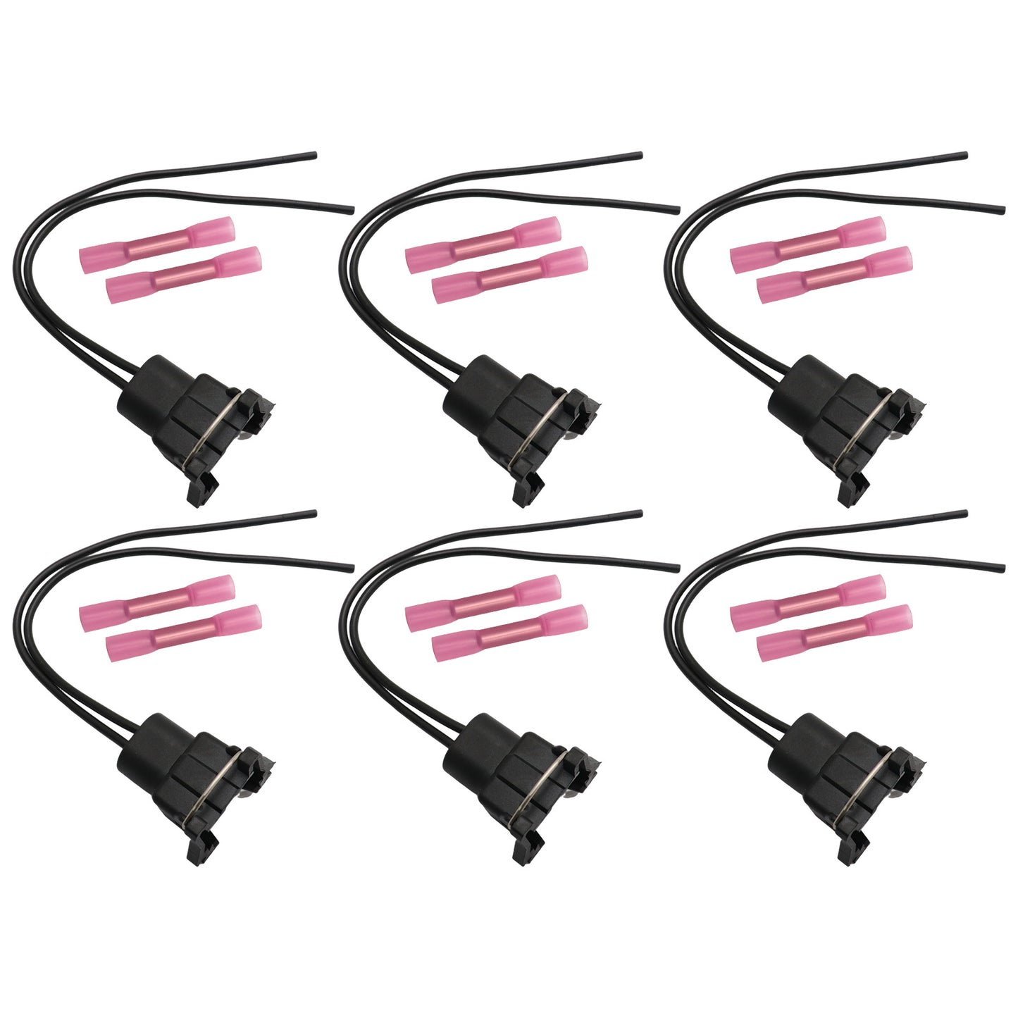 6pcs Fuel Injector Wiring Harness Connector Plugs for Ford Chrysler Dodge SK25