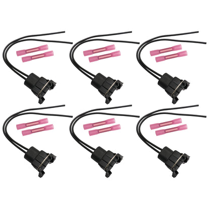 6pcs Fuel Injector Wiring Harness Connector Plugs for Ford Chrysler Dodge SK25