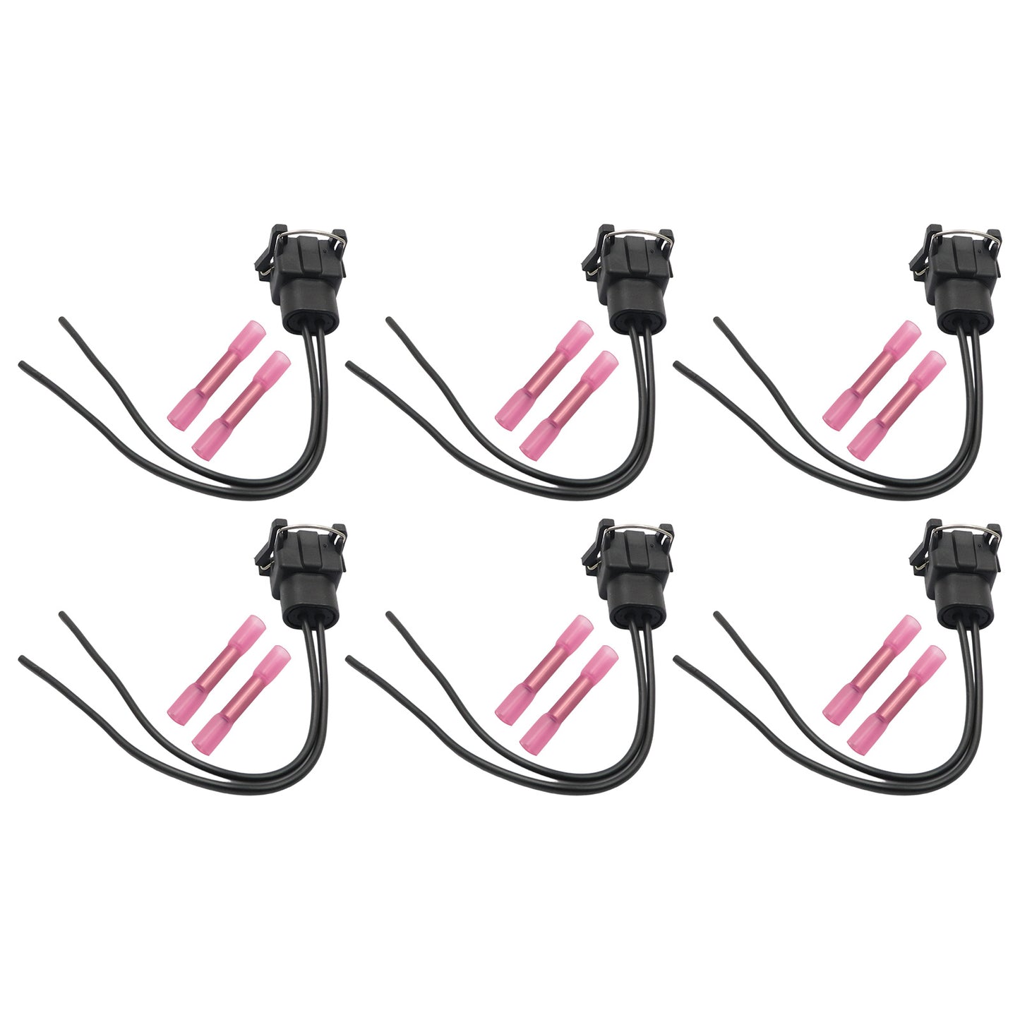 6pcs Fuel Injector Wiring Harness Connector Plugs for Ford Chrysler Dodge SK25