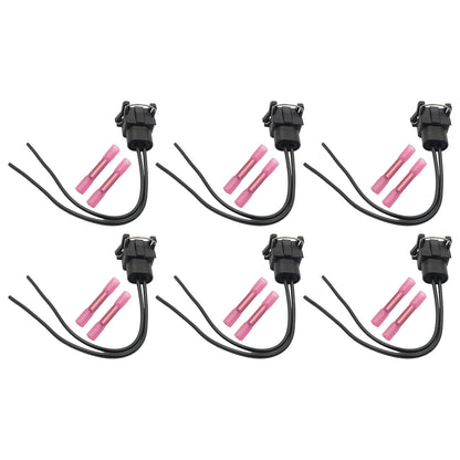6pcs Fuel Injector Wiring Harness Connector Plugs for Ford Chrysler Dodge SK25