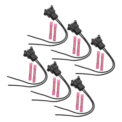 6pcs Fuel Injector Wiring Harness Connector Plugs for Ford Chrysler Dodge SK25