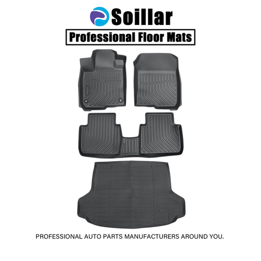 TPE Floor Mats & Trunk Cargo Liner For 2023-2025 Honda HR-V All Weather Full Set