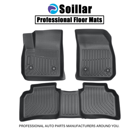For 2019-2025 Cadillac XT4 Front & Rear Row TPE Floor Mats Liner All-Weather New