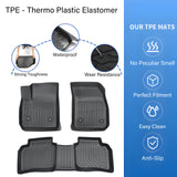For 2019-2025 Cadillac XT4 Front & Rear Row TPE Floor Mats Liner All-Weather New