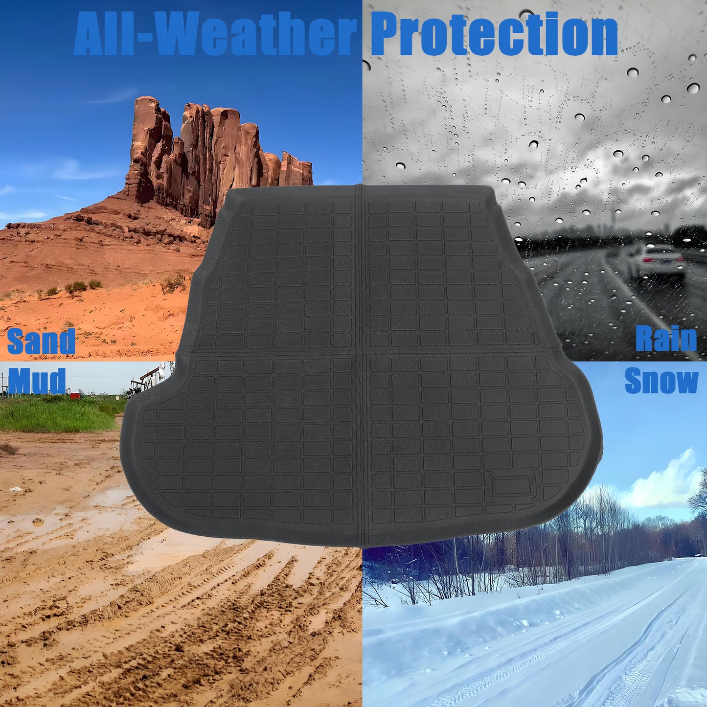 3D TPE Trunk Cargo Liner Fits 2013 2014 2015 Kia Optima All Weather Anti-Slip