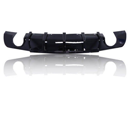 Dual Round Exhaust Rear Bumper Lip Diffuser SRT Style for 15-23 Chrysler300