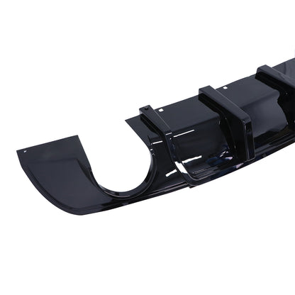 Dual Round Exhaust Rear Bumper Lip Diffuser SRT Style for 15-23 Chrysler300