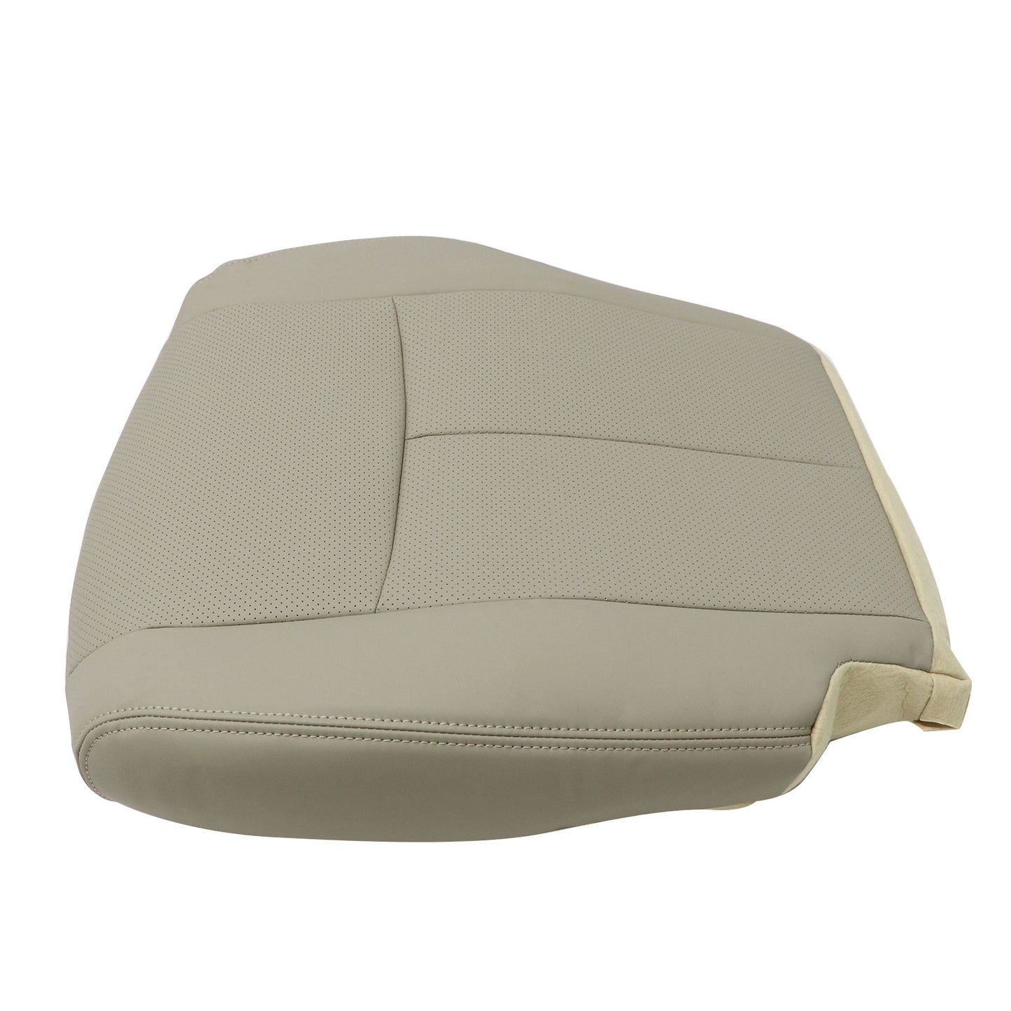 For 2014-2016 Nissan Rogue Driver Bottom Replacement Perf Leather Seat Cover Tan