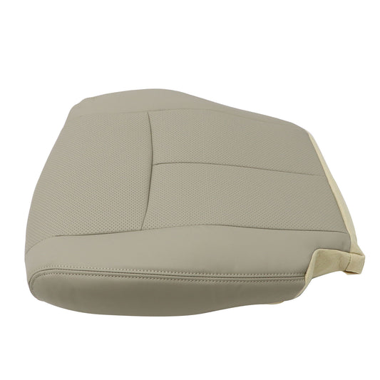 For 2014-2016 Nissan Rogue Driver Bottom Replacement Perf Leather Seat Cover Tan