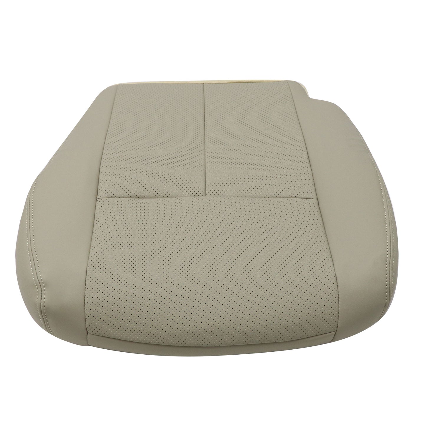 For 2014-2016 Nissan Rogue Driver Bottom Replacement Perf Leather Seat Cover Tan