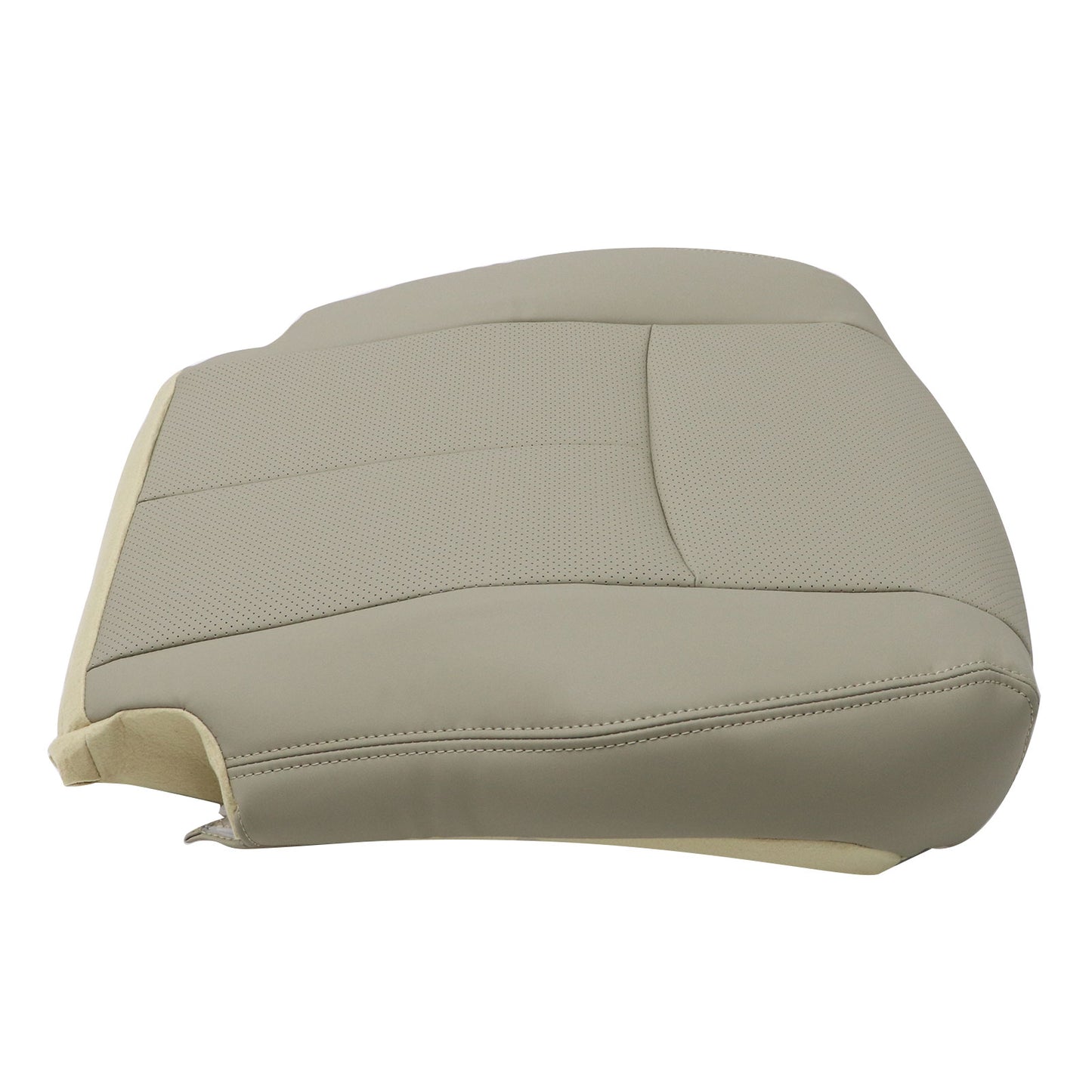 For 2014-2016 Nissan Rogue Driver Bottom Replacement Perf Leather Seat Cover Tan