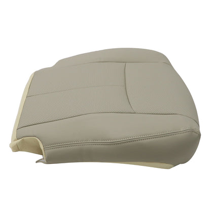 For 2014-2016 Nissan Rogue Driver Bottom Replacement Perf Leather Seat Cover Tan