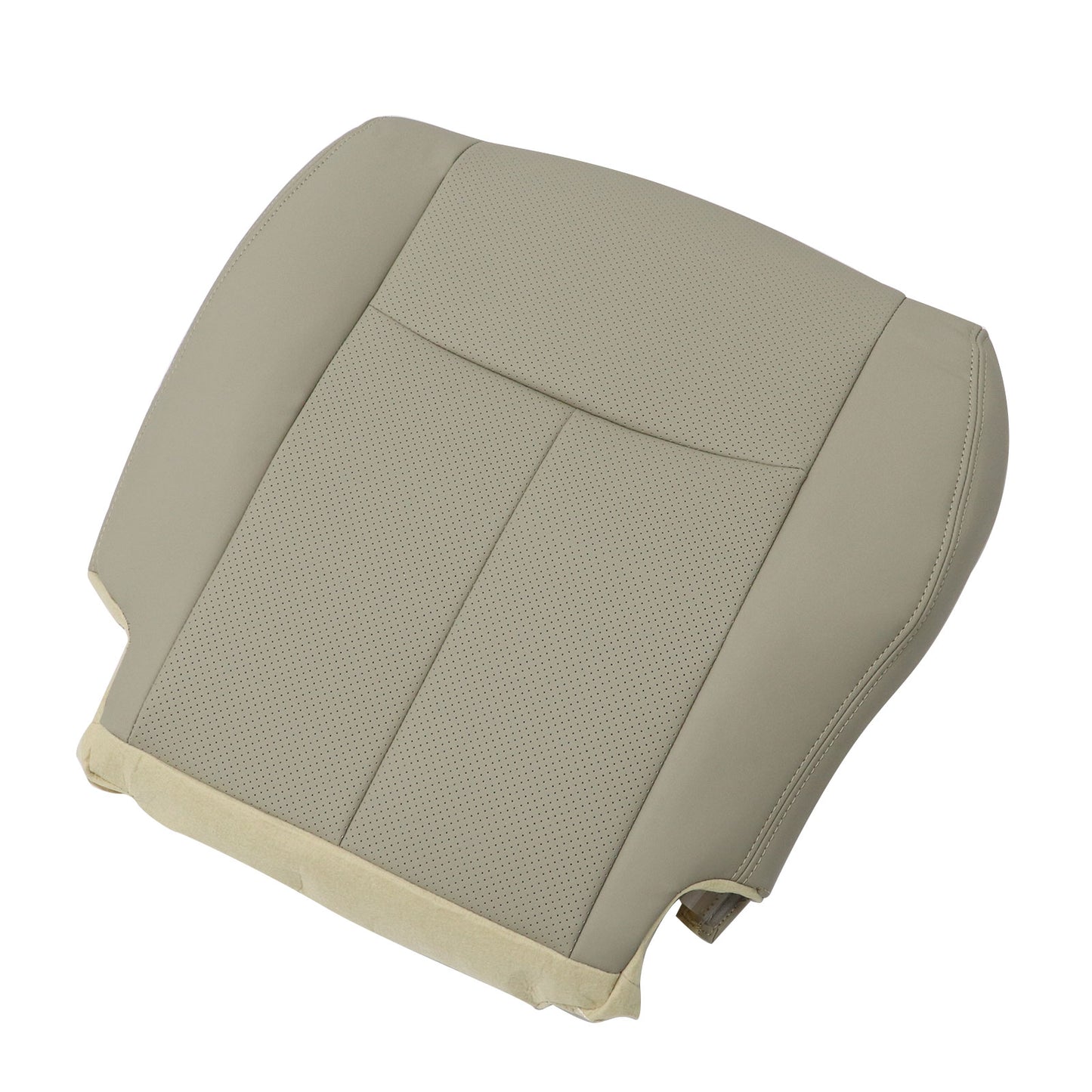 For 2014-2016 Nissan Rogue Driver Bottom Replacement Perf Leather Seat Cover Tan