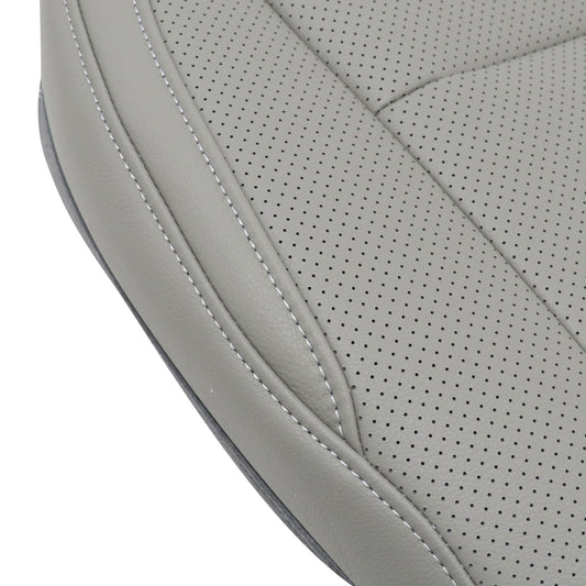 For 2014-2019 Toyota Highlander Front Passenger Bottom Leather Seat Cover Gray
