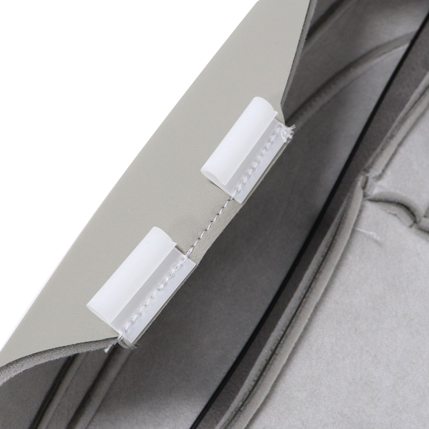 For 2014-2019 Toyota Highlander Front Passenger Bottom Leather Seat Cover Gray