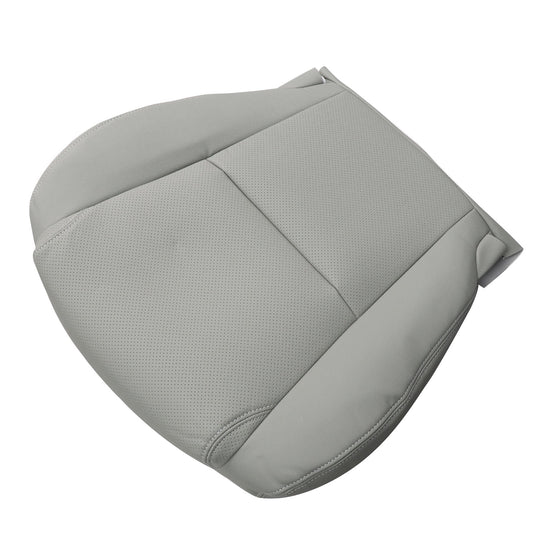Gray Perforated Leather Driver Bottom Seat Cover For 2006–2011 Lexus GS450h GS460
