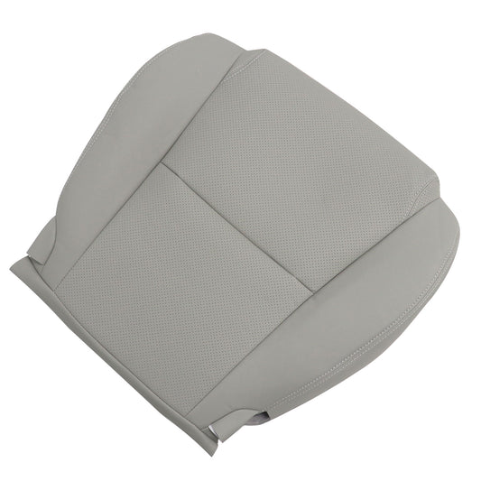 Gray Perforated Leather Driver Bottom Seat Cover For 2006–2011 Lexus GS450h GS460