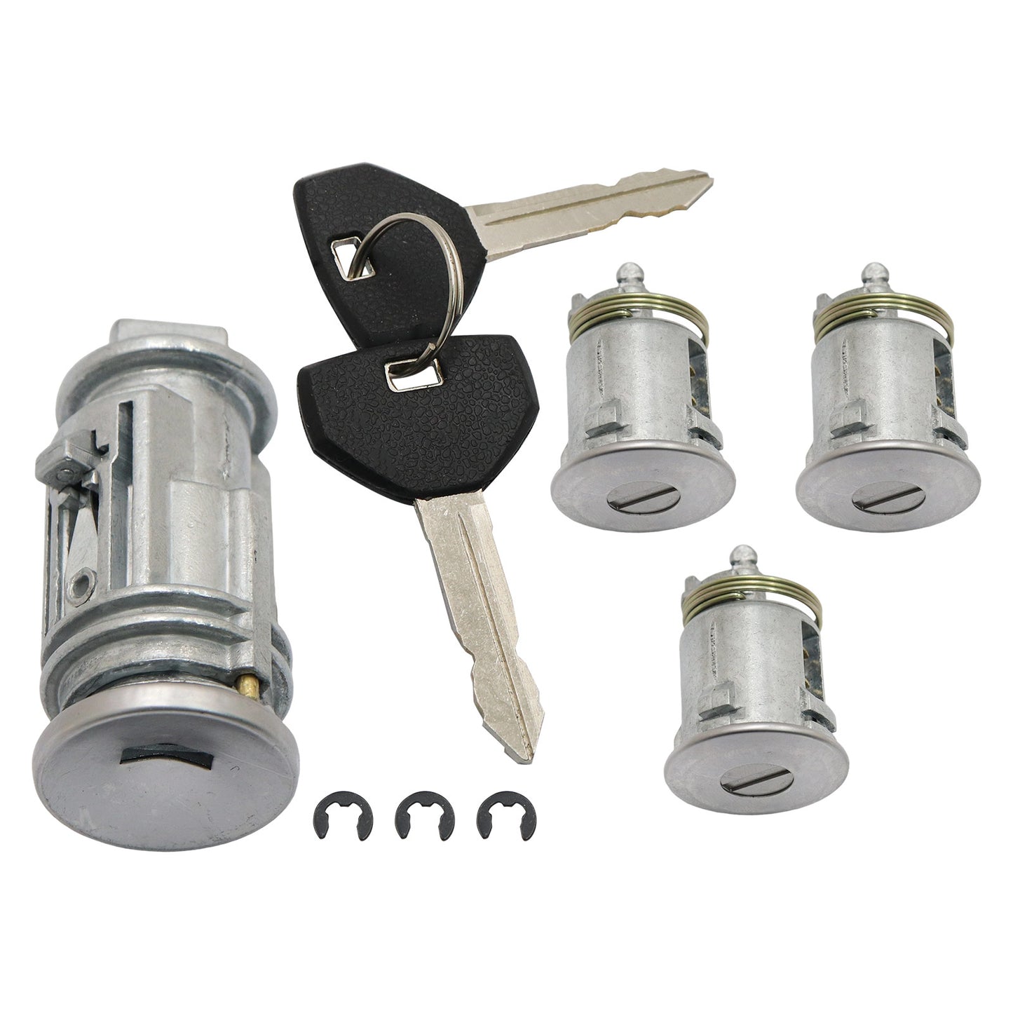 Ignition & 3Door Lock Cylinder Set W/2 Keys High Quality For 2002-2006 Jeep TJ