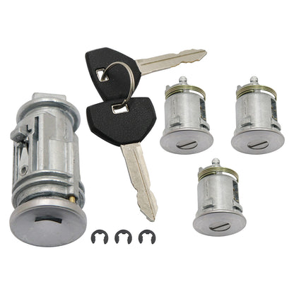 Ignition & 3Door Lock Cylinder Set W/2 Keys High Quality For 2002-2006 Jeep TJ