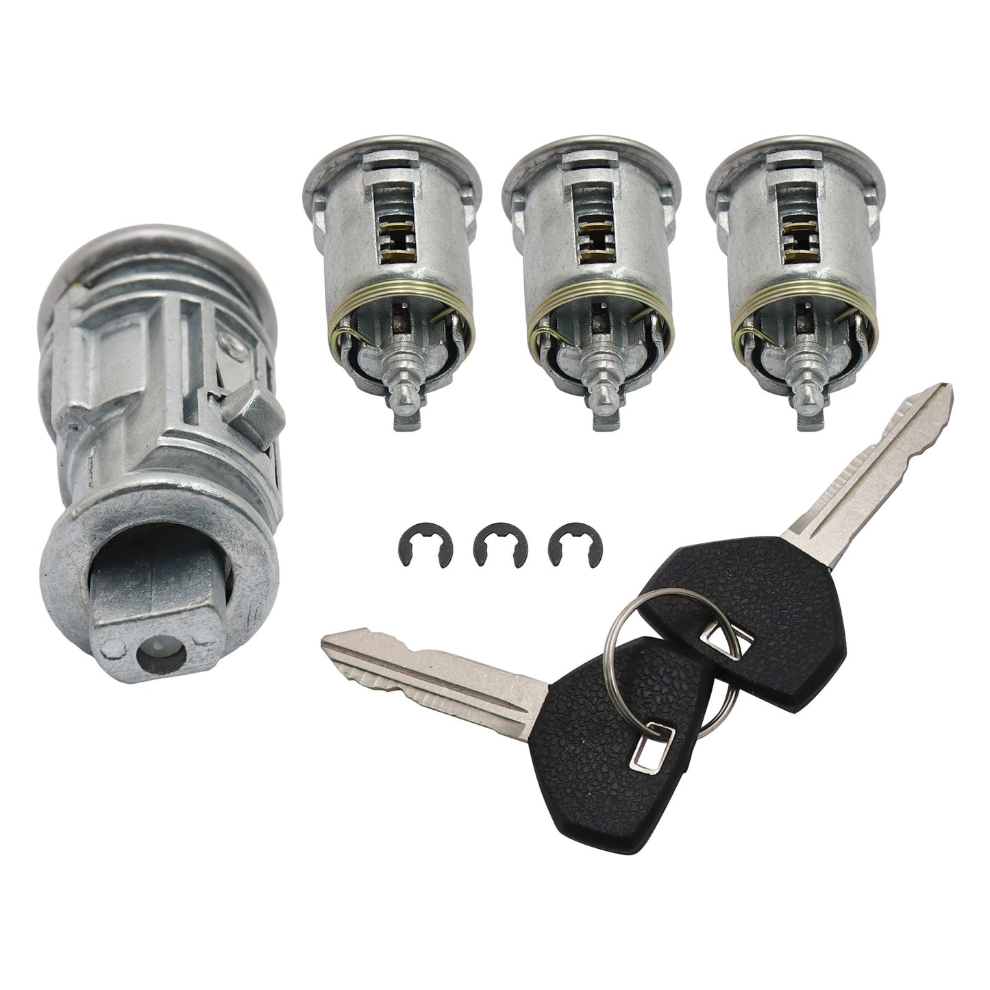 Ignition & 3Door Lock Cylinder Set W/2 Keys High Quality For 2002-2006 Jeep TJ