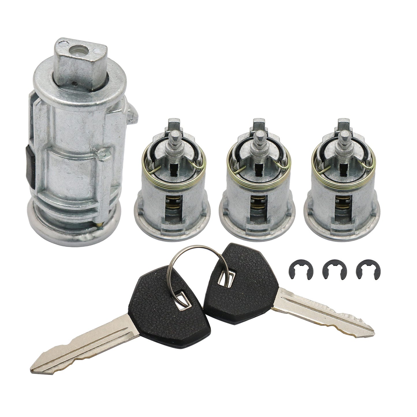 Ignition & 3Door Lock Cylinder Set W/2 Keys High Quality For 2002-2006 Jeep TJ