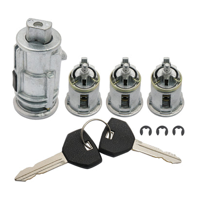 Ignition & 3Door Lock Cylinder Set W/2 Keys High Quality For 2002-2006 Jeep TJ