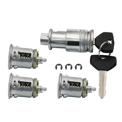 Ignition & 3Door Lock Cylinder Set W/2 Keys High Quality For 2002-2006 Jeep TJ