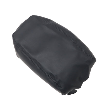 Black Center Console Lid Armrest Cover Leather For 2011-2018 Chrysler 300
