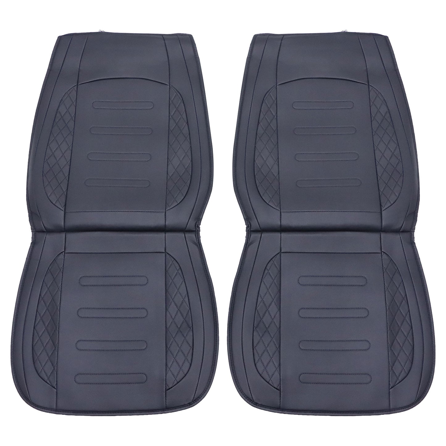 Fits Toyota Leather Car Seat Covers Front + Rear Seat Protectors Black Tailored
