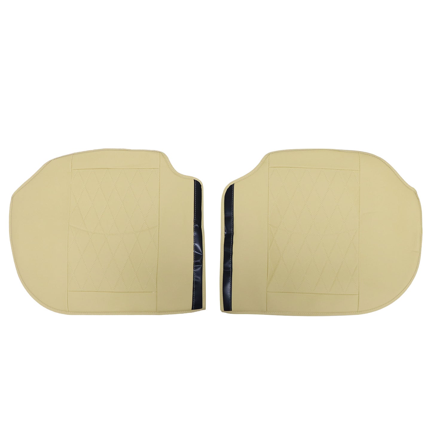 Leather Front+Rear 5-Seat Car For Toyota Seat Cover Full Set Protectors Beige