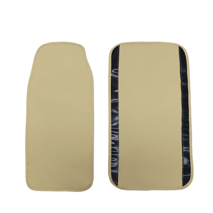 Leather Front+Rear 5-Seat Car For Toyota Seat Cover Full Set Protectors Beige