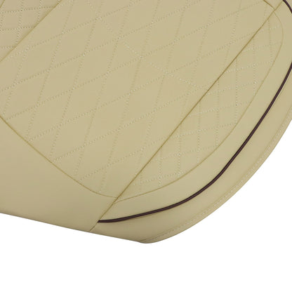 Leather Front+Rear 5-Seat Car For Toyota Seat Cover Full Set Protectors Beige