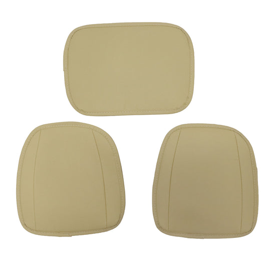 Leather Front+Rear 5-Seat Car For Toyota Seat Cover Full Set Protectors Beige