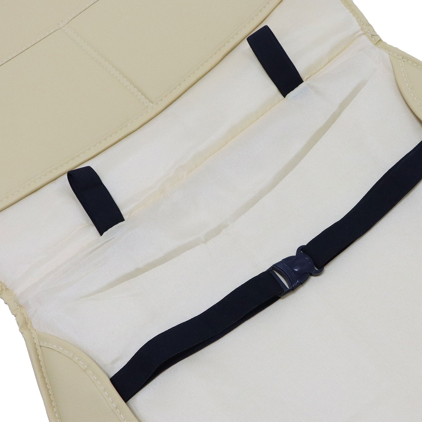 Leather Front+Rear 5-Seat Car For Toyota Seat Cover Full Set Protectors Beige