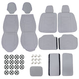 Fits Honda Civic Car Seat Covers 5-Seat Full Set Front + Rear Protection Cushion