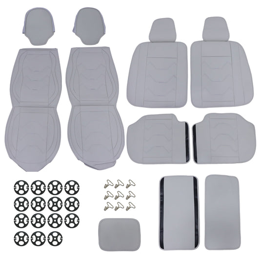 Fits Honda Civic Car Seat Covers 5-Seat Full Set Front + Rear Protection Cushion