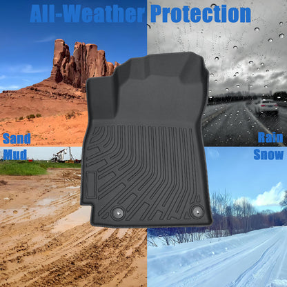 Floor Mats Liner For 2021-2023 Hyundai Elantra 4-Door Front-Rear All Weather TPE