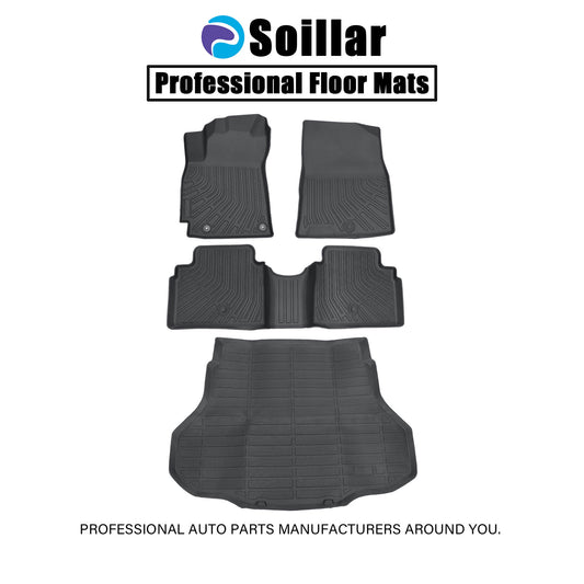 3D TPE Floor Mats+Trunk Cargo Liner 4PCS For 2021-2025 Hyundai Elantra/Elantra N