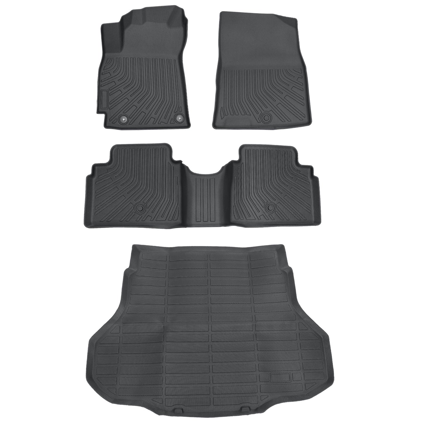 3D TPE Floor Mats+Trunk Cargo Liner 4PCS For 2021-2025 Hyundai Elantra/Elantra N