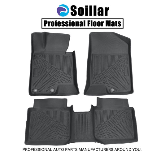2 Row Floor Mats Liner For 2011-2015 Hyundai Sonata Hybrid / Hybrid Limited TPE