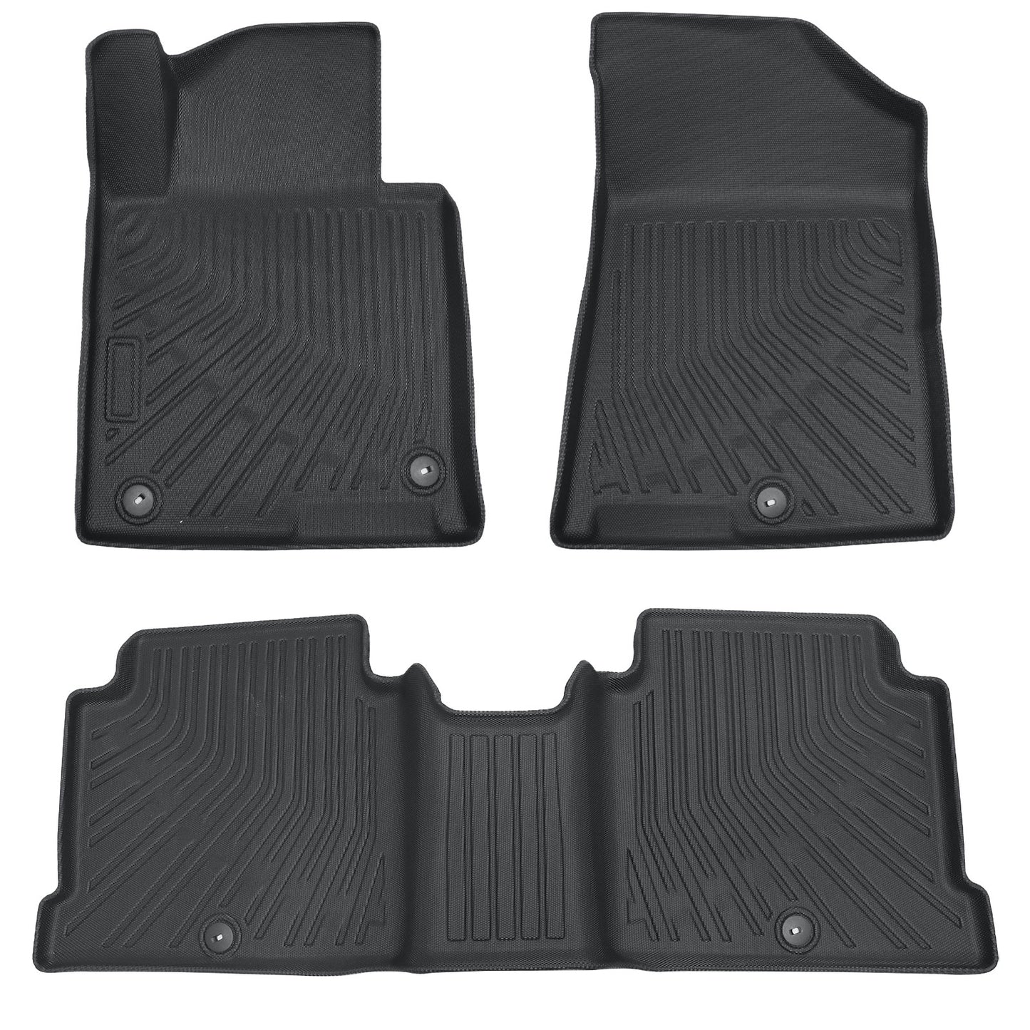 Floor Mats Liner For 2016-2020 Kia Optima 2015-2019 Hyundai Sonata 4-Door TPE 3x