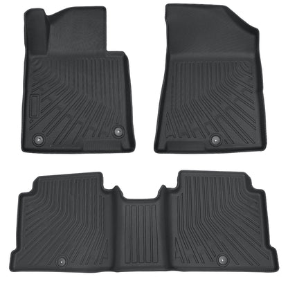 Floor Mats Liner For 2016-2020 Kia Optima 2015-2019 Hyundai Sonata 4-Door TPE 3x